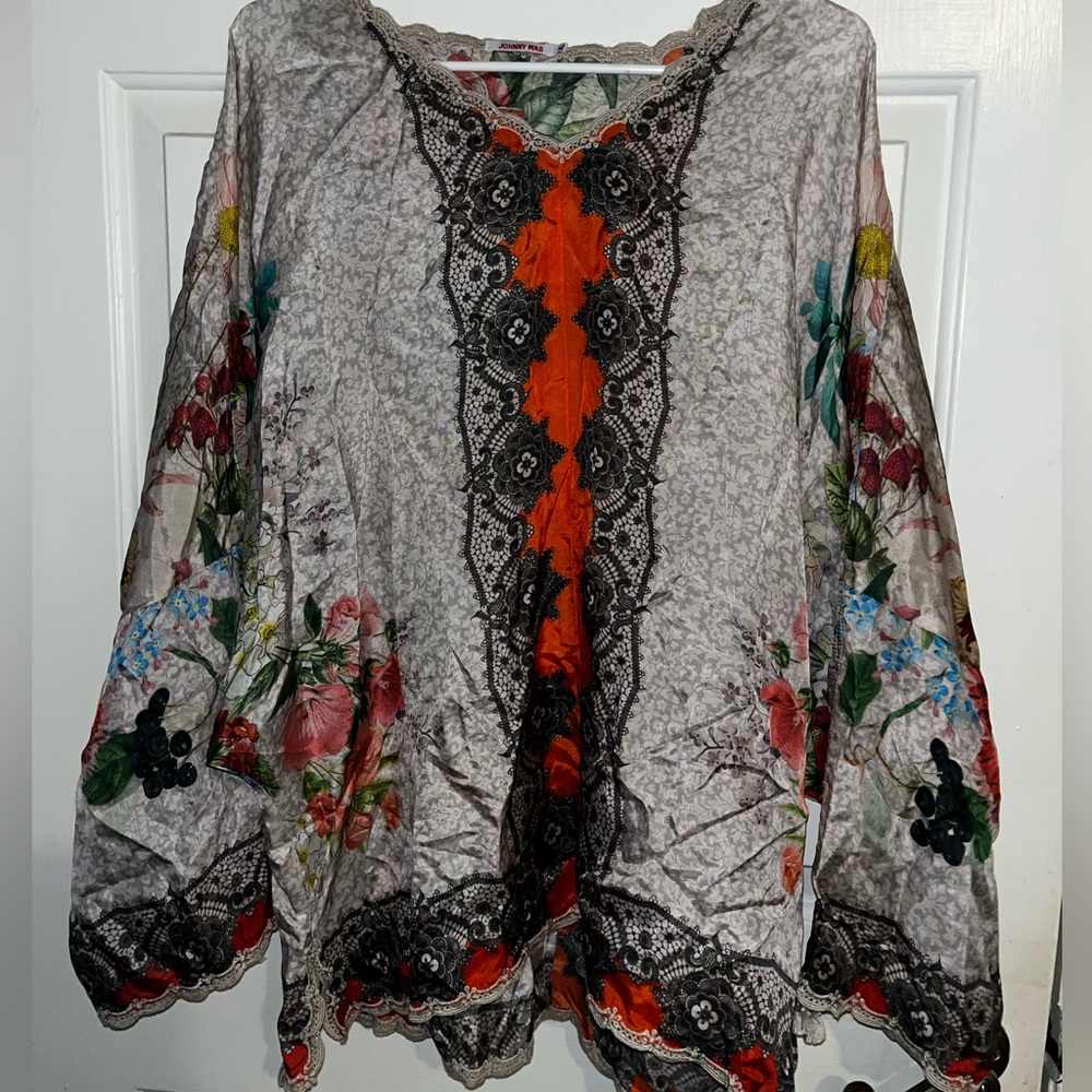 Johnny Was tunic blouse